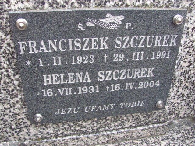 Franciszek Szczurek 1923 Dukla - Grobonet - Wyszukiwarka osób pochowanych