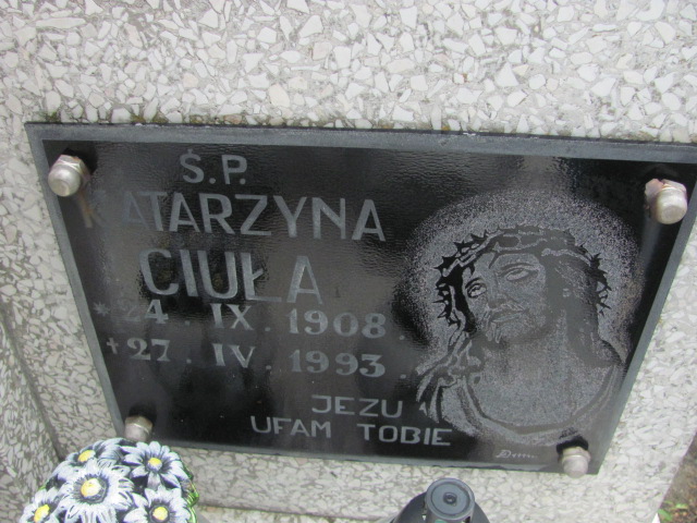 Katarzyna Ciuła 1908 Dukla - Grobonet - Wyszukiwarka osób pochowanych