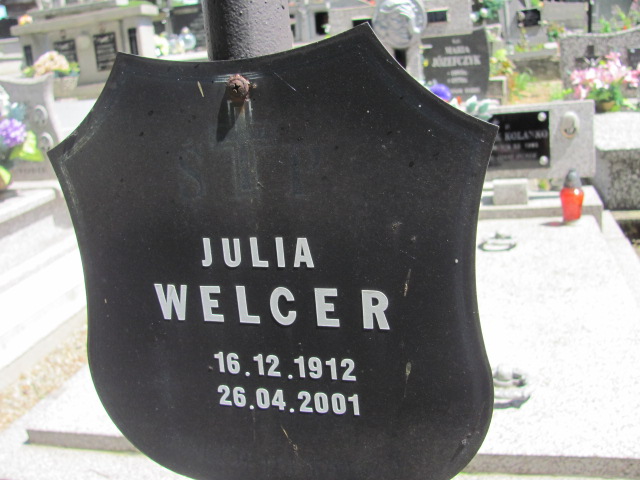 Julia Welcer 1912 Dukla - Grobonet - Wyszukiwarka osób pochowanych