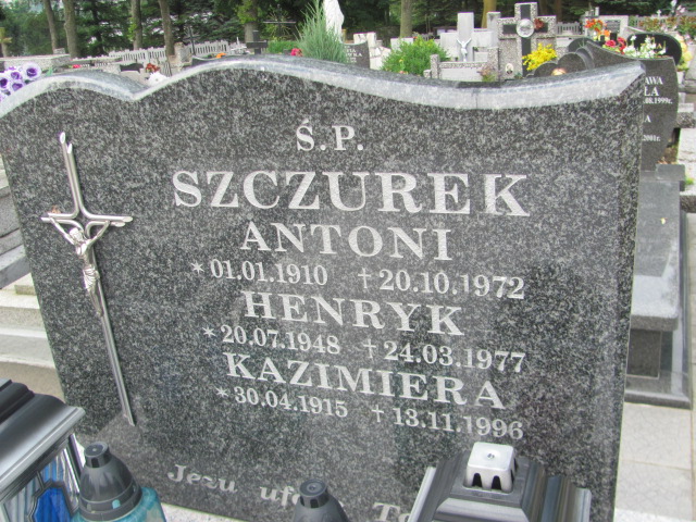 Andrzej Szczurek 1953 Dukla - Grobonet - Wyszukiwarka osób pochowanych