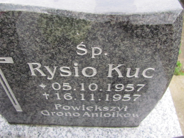 Ryszard Kuc 1957 Dukla - Grobonet - Wyszukiwarka osób pochowanych