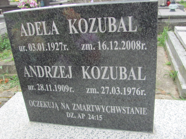 Adela Kozubal 1927 Dukla - Grobonet - Wyszukiwarka osób pochowanych